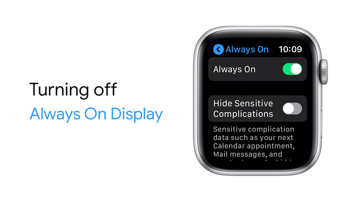 如何关闭 Apple Watch 上的“始终显示”